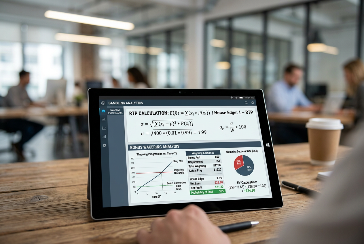 Analýza matematické návratnosti a bankroll managementu v online kasinu