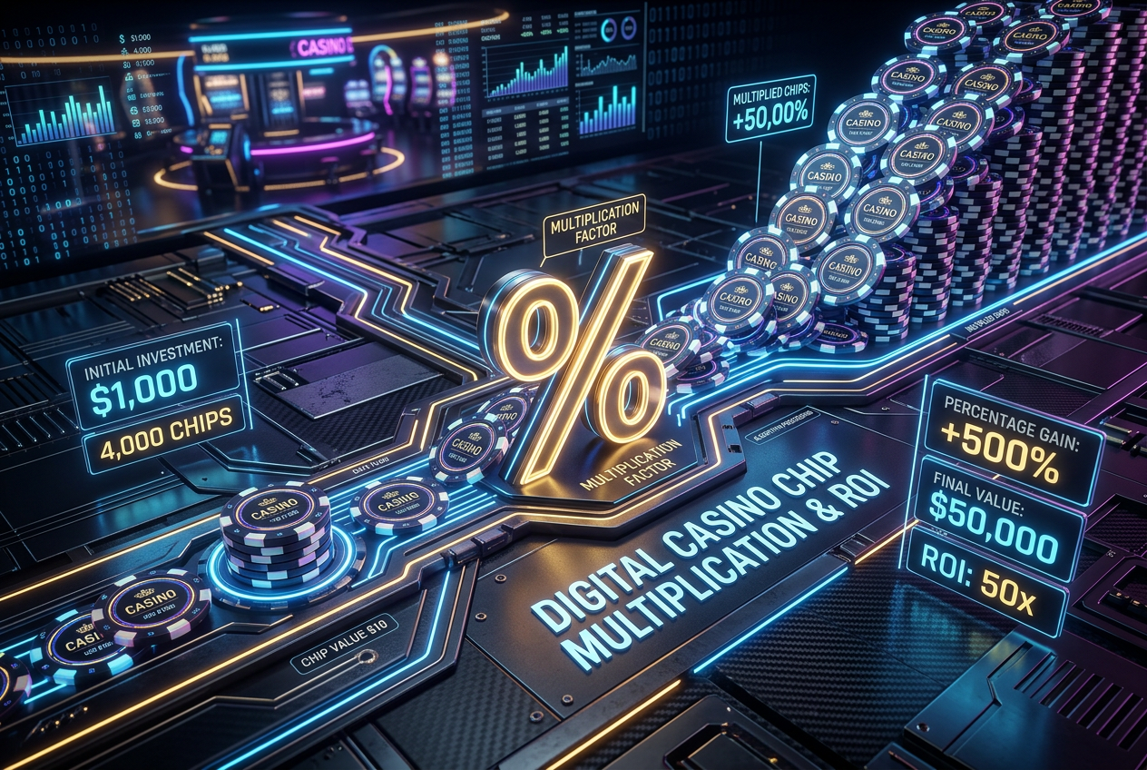 Infografika znázorňující mechaniku kasinového bonusu a jeho vliv na bankroll