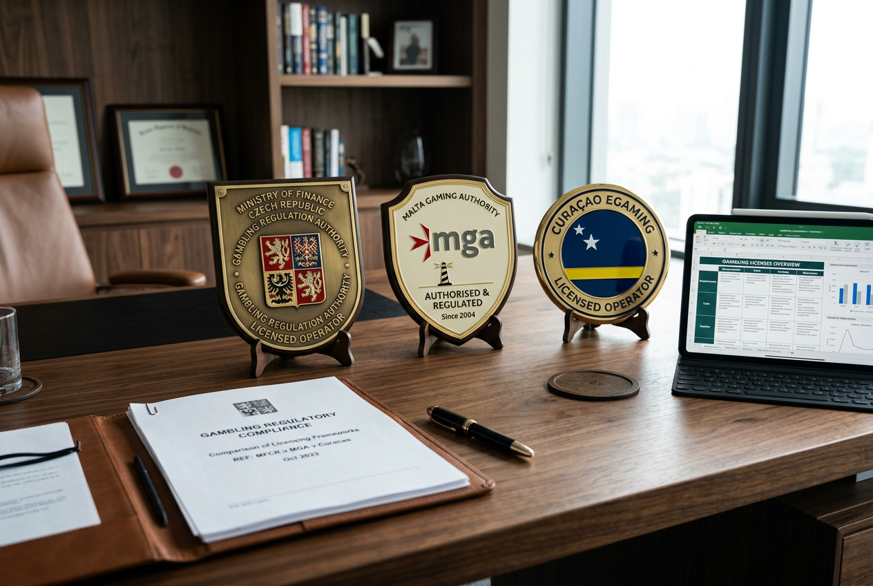 Srovnání iGamingových licencí 2026